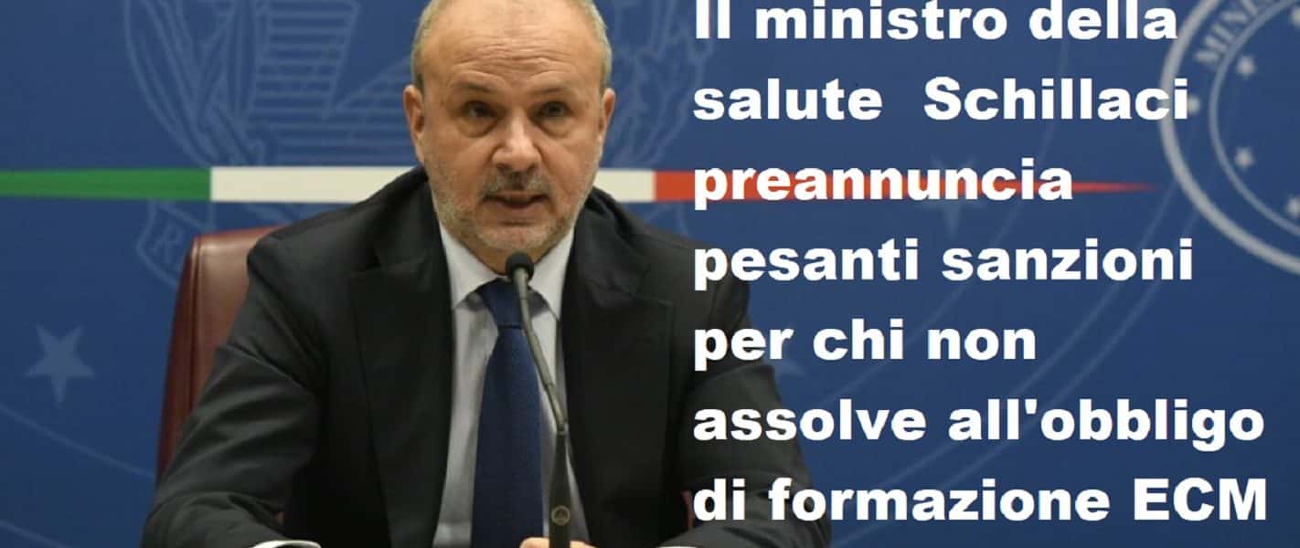 SCHILLACI SANZIONI OBBLIGO ECM