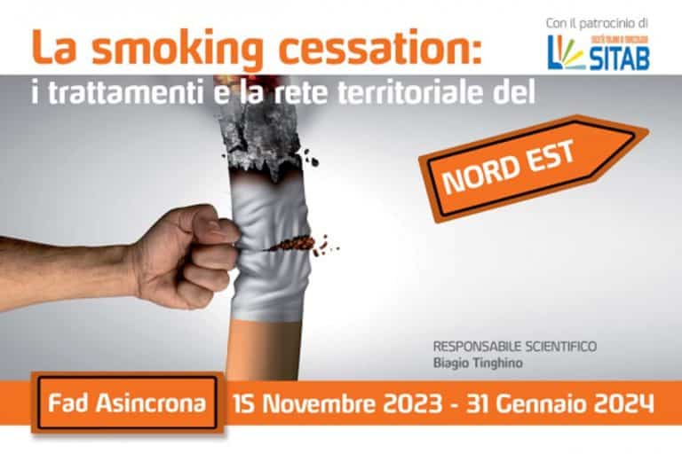 Corso ECM gratis sulla dipendenza da tabacco. La smoking cessation: i trattamenti e la rete territoriale del nord est