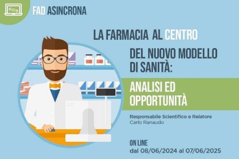 FAD gratis per farmacisti: La farmacia al centro del nuovo modello di sanità, analisi ed opportunità