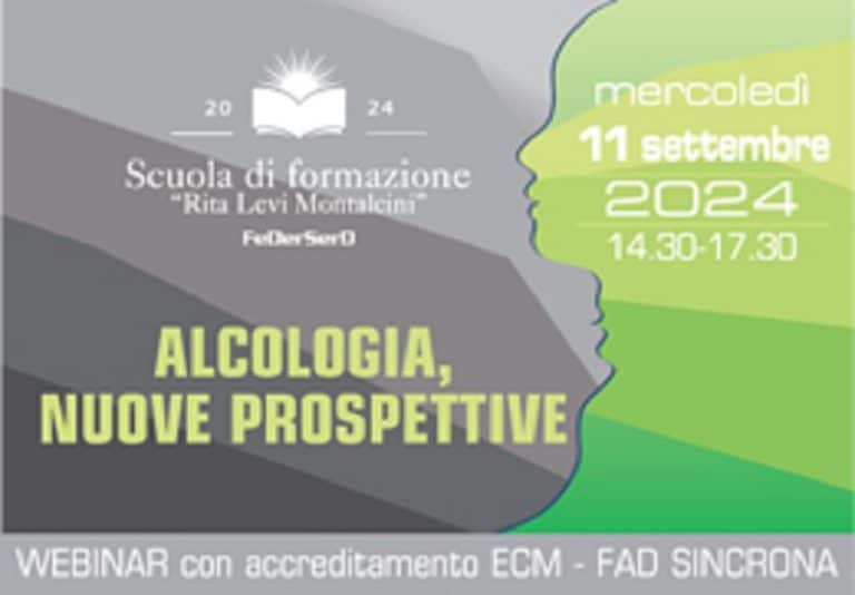 Webinar ECM gratuito FeDerSerD: ALCOLOGIA, NUOVE PROSPETTIVE. Innovazione e Integrazione nel Servizio Pubblico per le Dipendenze