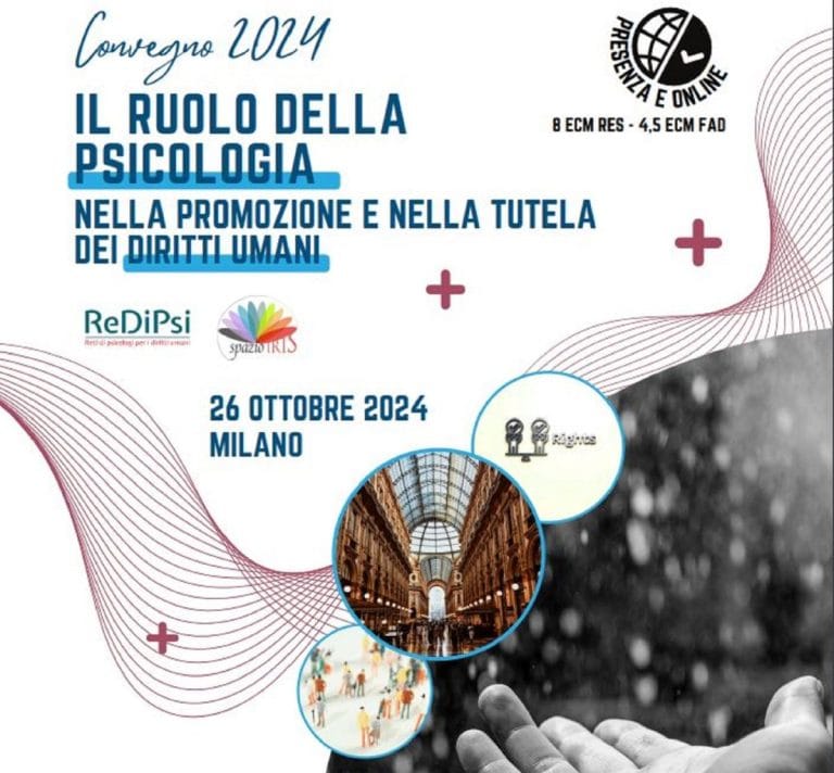 Convegno ECM gratis per psicologi online e in presenza: Il ruolo della psicologia nella promozione e nella tutela dei diritti umani