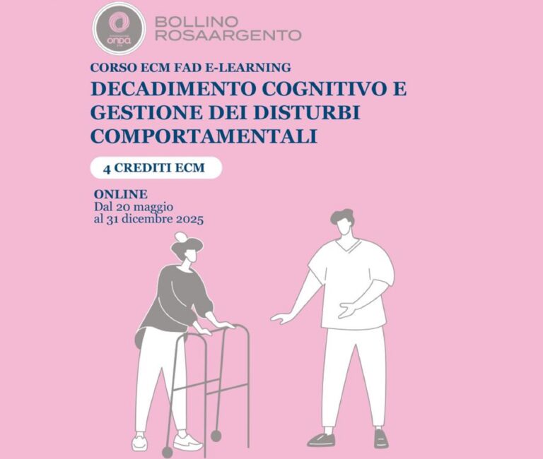 Webinar con ECM gratuito: Decadimento cognitivo e gestione dei disturbi comportamentali